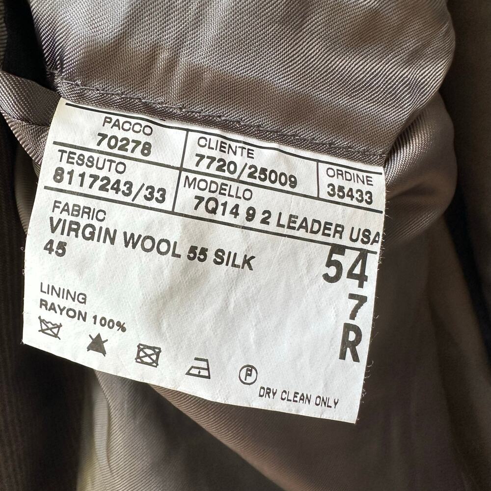 Corneliani Made in Italy Gray Wool Silk Blazer Jacket Size 54R (US 44R) - Picture 5 of 7